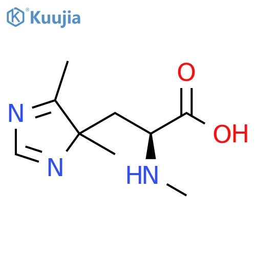 3-(4,5-dimethyl-1H-imidazol-1-yl)-2-(methylamino)propanoic acid structure