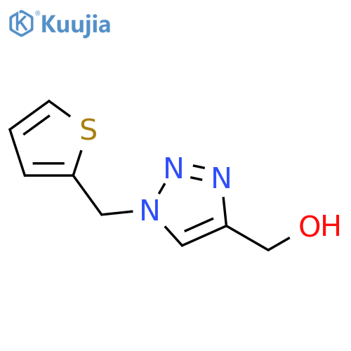 (1-(thiophen-2-ylmethyl)-1H-1,2,3-triazol-4-yl)methanol structure