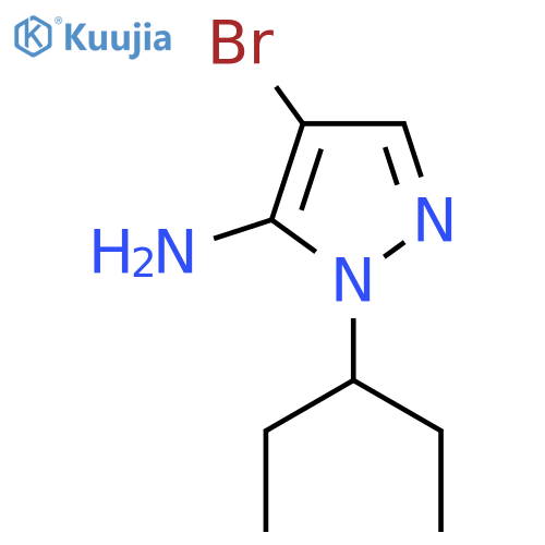 4-Bromo-1-(pentan-3-yl)-1h-pyrazol-5-amine structure
