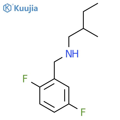 (2,5-difluorophenyl)methyl(2-methylbutyl)amine structure