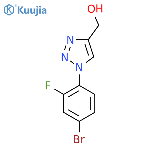 [1-(4-Bromo-2-fluorophenyl)-1H-1,2,3-triazol-4-yl]methanol structure