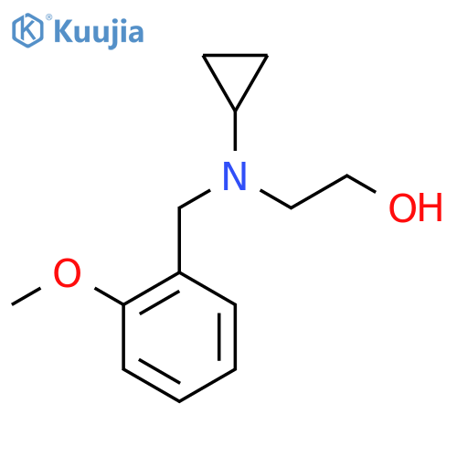 2-[Cyclopropyl-(2-methoxy-benzyl)-amino]-ethanol structure