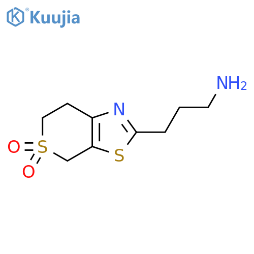 4H-Thiopyrano[4,3-d]thiazole-2-propanamine, 6,7-dihydro-, 5,5-dioxide structure