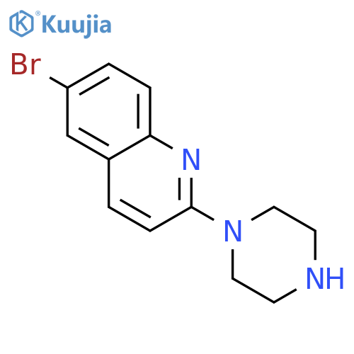 6-Bromo-2-Piperazin-1-yl-Quinoline structure