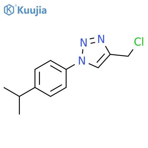 4-(chloromethyl)-1-[4-(propan-2-yl)phenyl]-1h-1,2,3-triazole structure