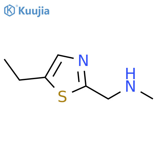 (5-ethyl-1,3-thiazol-2-yl)methyl(methyl)amine structure
