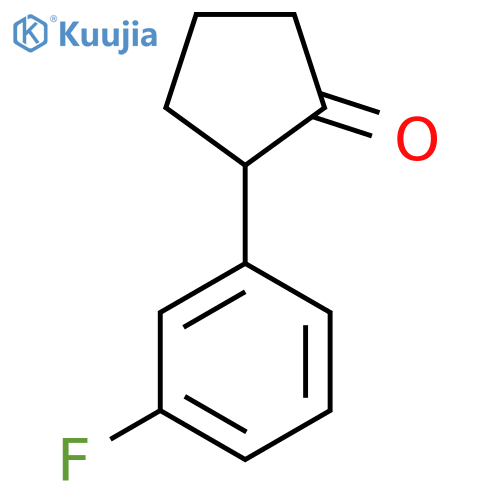 2-(3-Fluorophenyl)cyclopentan-1-one structure