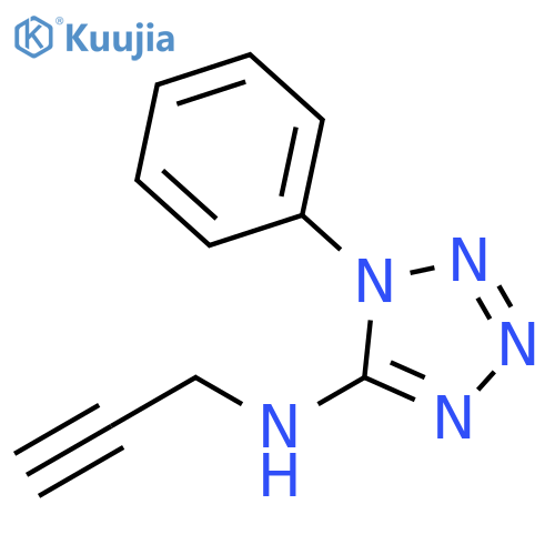 1-phenyl-N-(prop-2-yn-1-yl)-1H-1,2,3,4-tetrazol-5-amine structure