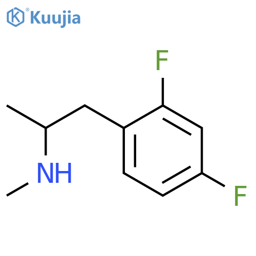 1-(2,4-difluorophenyl)propan-2-yl(methyl)amine structure