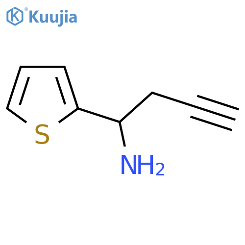 1-(Thiophen-2-yl)but-3-yn-1-amine structure