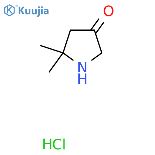 5,5-Dimethylpyrrolidin-3-one hydrochloride structure