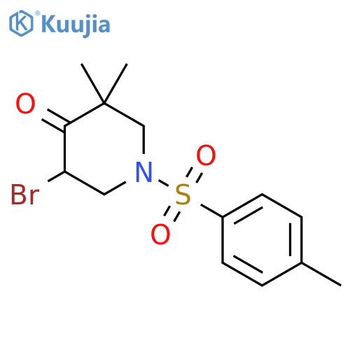 5-Bromo-3,3-dimethyl-1-tosylpiperidin-4-one structure