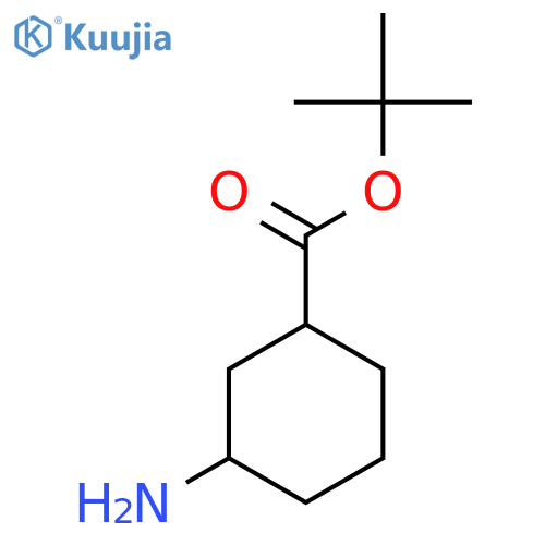 tert-butyl 3-aminocyclohexane-1-carboxylate structure