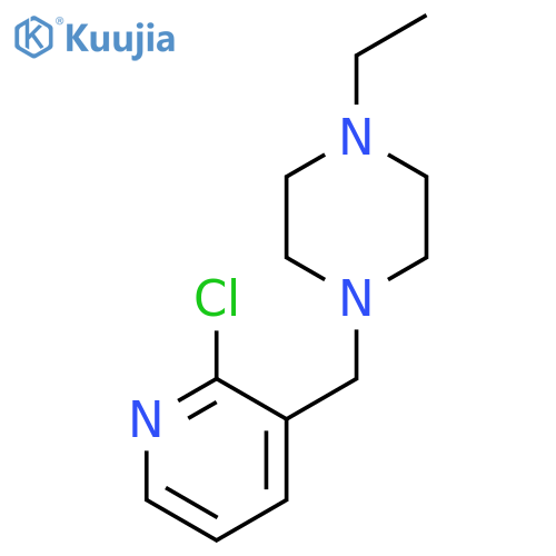 1-(2-chloropyridin-3-yl)methyl-4-ethylpiperazine structure