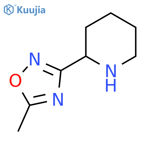 2-(5-Methyl-1,2,4-oxadiazol-3-yl)piperidine structure