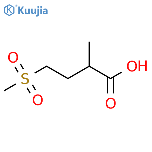 4-methanesulfonyl-2-methylbutanoic acid structure