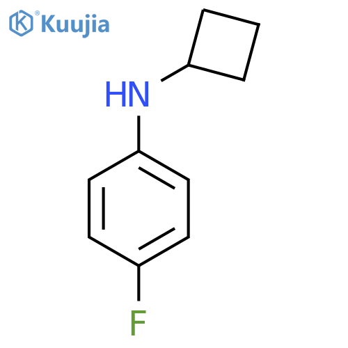 N-cyclobutyl-4-fluoroaniline structure