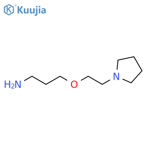 3-2-(pyrrolidin-1-yl)ethoxypropan-1-amine structure