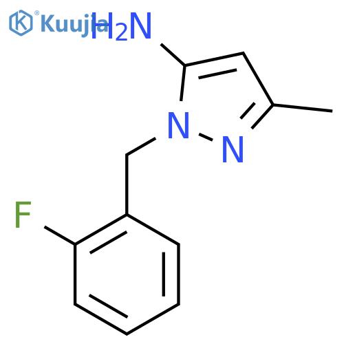 1-(2-Fluorobenzyl)-3-methyl-1H-pyrazol-5-amine structure