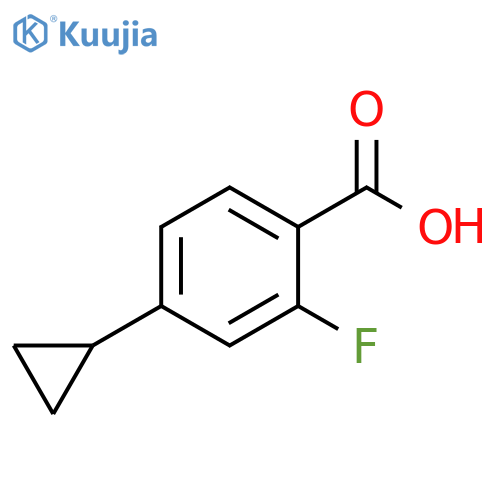 4-cyclopropyl-2-fluorobenzoic acid structure