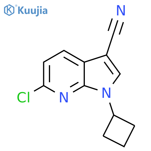 6-Chloro-3-cyano-1-cyclobutyl-1H-pyrrolo[2,3-B]pyridine structure