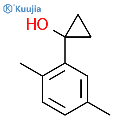 1-(2,5-dimethylphenyl)cyclopropan-1-ol structure