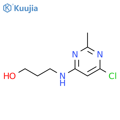 3-[(6-chloro-2-methylpyrimidin-4-yl)amino]propan-1-ol structure