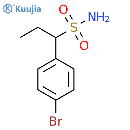 1-(4-Bromophenyl)propane-1-sulfonamide structure