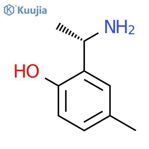 2-(1S)-1-aminoethyl-4-methylphenol structure