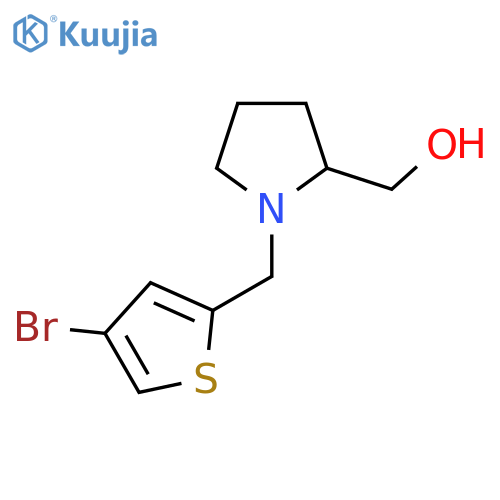 {1-(4-bromothiophen-2-yl)methylpyrrolidin-2-yl}methanol structure
