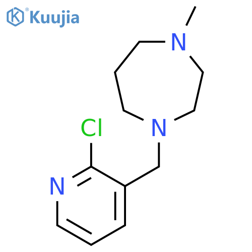 1-(2-chloropyridin-3-yl)methyl-4-methyl-1,4-diazepane structure