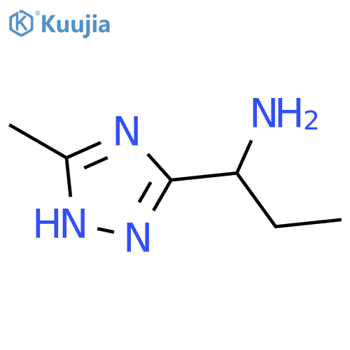 1-(3-Methyl-1H-1,2,4-triazol-5-yl)propan-1-amine structure