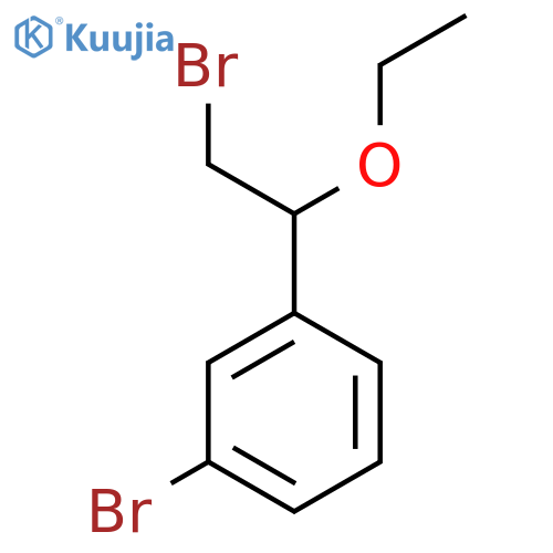 1-bromo-3-(2-bromo-1-ethoxyethyl)benzene structure