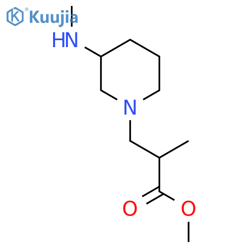 Methyl 2-methyl-3-(3-(methylamino)piperidin-1-yl)propanoate structure