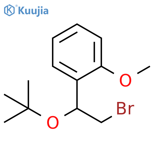 1-2-bromo-1-(tert-butoxy)ethyl-2-methoxybenzene structure