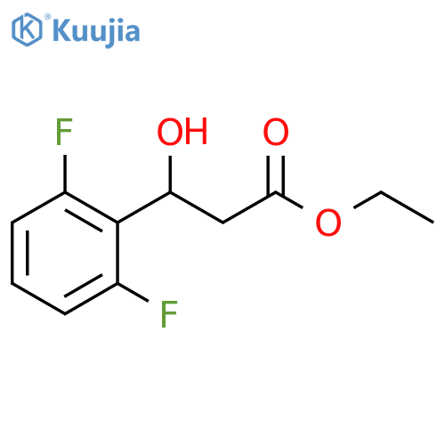 Ethyl 3-(2,6-difluorophenyl)-3-hydroxypropanoate structure