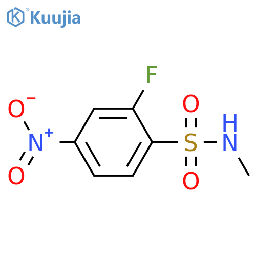 2-fluoro-N-methyl-4-nitrobenzene-1-sulfonamide structure