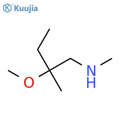 (2-methoxy-2-methylbutyl)(methyl)amine structure