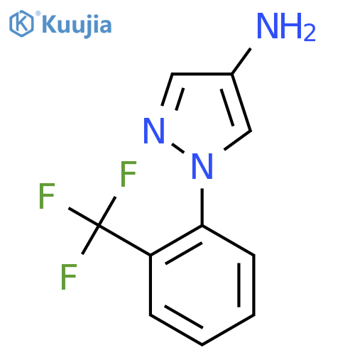1-(2-(Trifluoromethyl)phenyl)-1H-pyrazol-4-amine structure