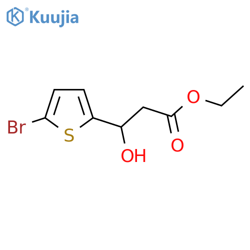 Ethyl 3-(5-bromothiophen-2-yl)-3-hydroxypropanoate structure