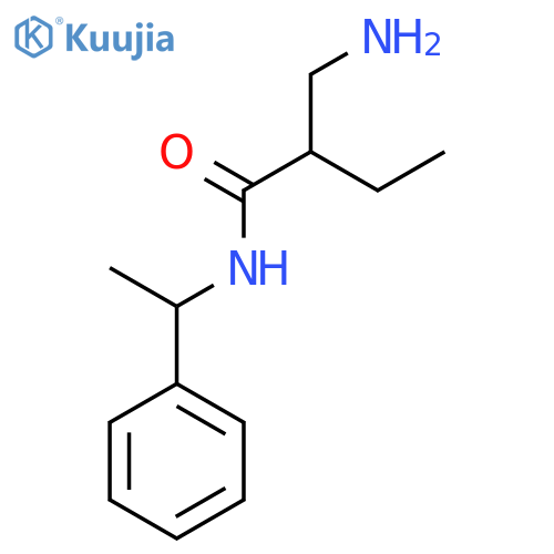 Butanamide, 2-(aminomethyl)-N-(1-phenylethyl)- structure