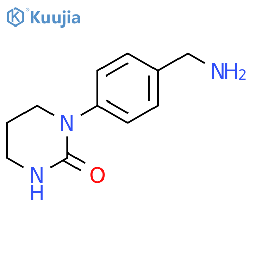 1-4-(aminomethyl)phenyl-1,3-diazinan-2-one structure