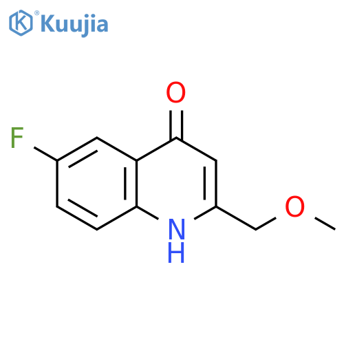 6-fluoro-2-(methoxymethyl)-1,4-dihydroquinolin-4-one structure