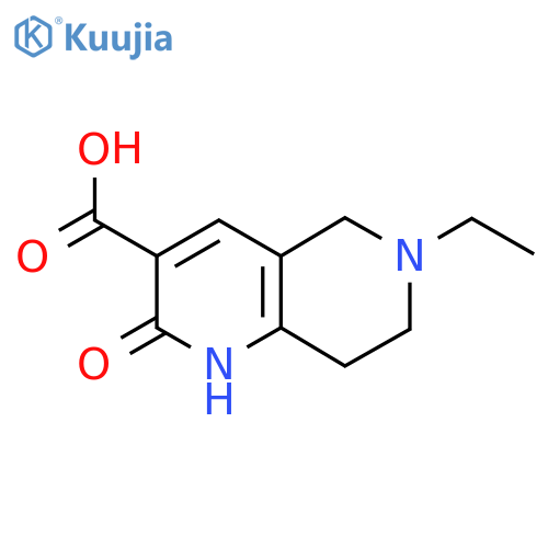 6-Ethyl-2-oxo-1,2,5,6,7,8-hexahydro-1,6-naphthyridine-3-carboxylic acid structure