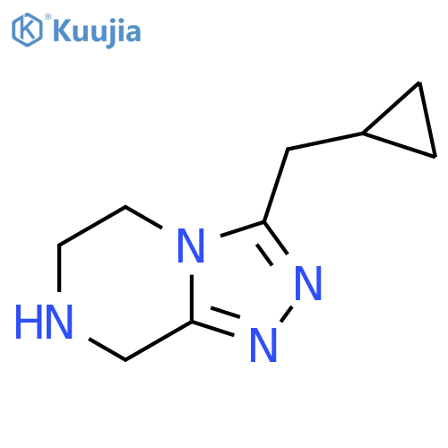 3-(cyclopropylmethyl)-5H,6H,7H,8H-1,2,4triazolo4,3-apyrazine structure