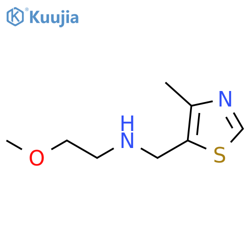 (2-methoxyethyl)(4-methyl-1,3-thiazol-5-yl)methylamine structure