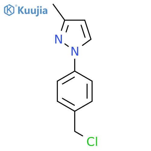 1-4-(chloromethyl)phenyl-3-methyl-1H-pyrazole structure