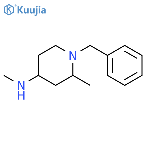 1-benzyl-N,2-dimethylpiperidin-4-amine structure