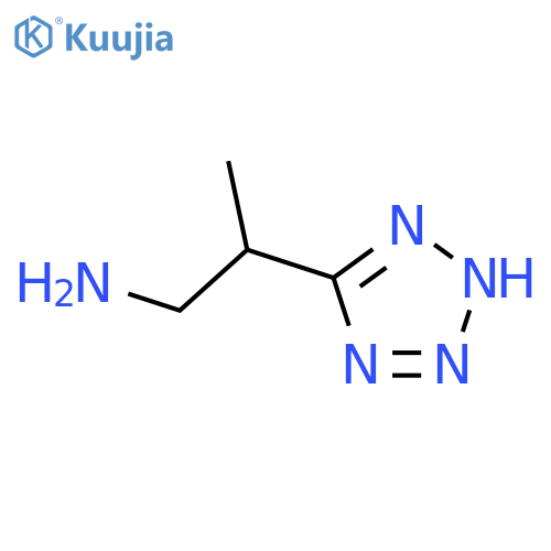 2-(1H-1,2,3,4-tetrazol-5-yl)propan-1-amine structure