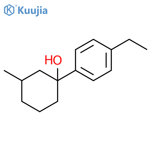 1-(4-ethylphenyl)-3-methylcyclohexan-1-ol structure